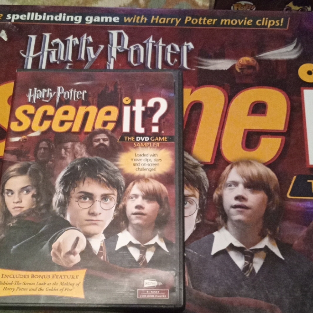 Harry Potter Scene It DVD Board Game With Additional DVD game Sampler